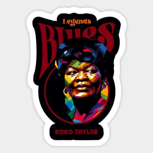 The Queen of the Blues Sticker